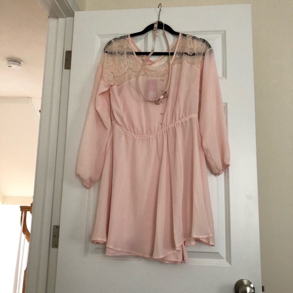 *New* candies pink chiffon dress